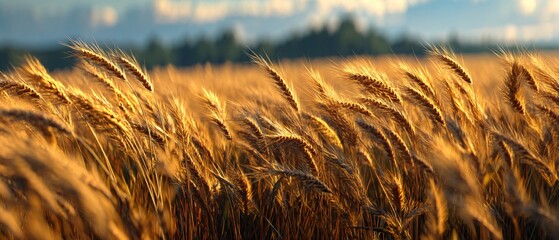 Summer Sun Over Wheat Fields