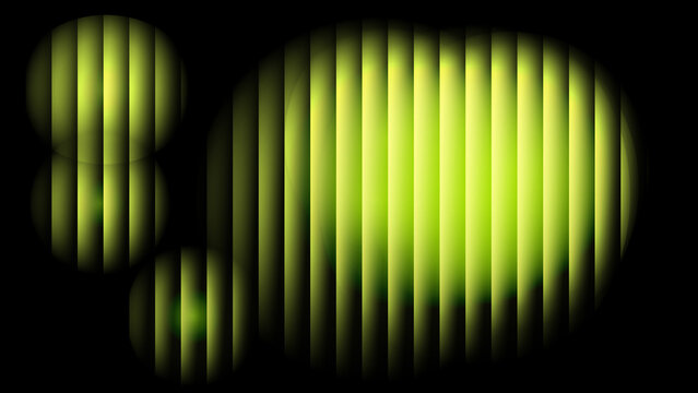 Abstract green circles with vertical lines a modern design element great for backgrounds and digital art
