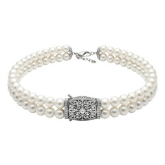 Obraz premium Pearl Bracelet white transparent 