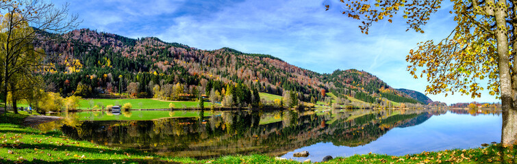 famous lake schliersee - bavaria