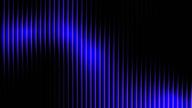 abstract black and electric blue vertical lines with diagonal wave background
