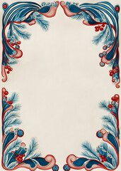 Vintage Christmas Frame Borders