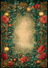 Vintage Christmas Frame Borders