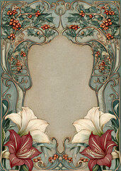 Vintage Christmas Frame Borders