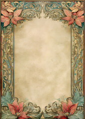 Vintage Christmas Frame Borders