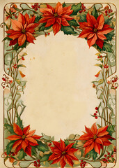 Vintage Christmas Frame Borders