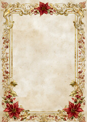 Vintage Christmas Frame Borders