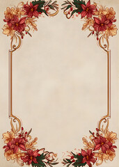 Vintage Christmas Frame Borders