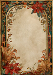 Vintage Christmas Frame Borders