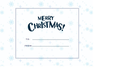 Cute Merry Christmas Card- Minimal Merry Christmas Card