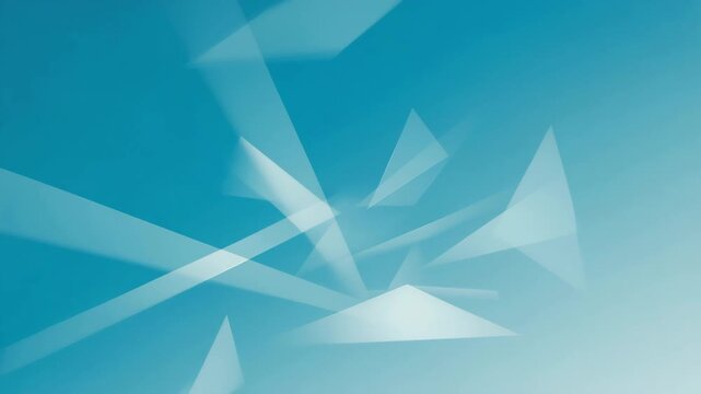 Abstract Blue Glass Crystal Geometric Background