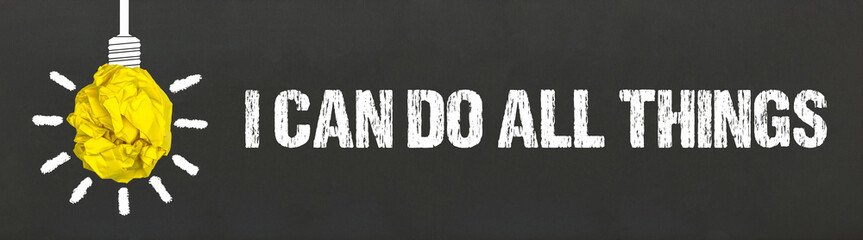 I can do all things