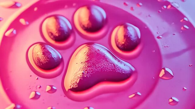 squish paw beautiful colorful toy. Selective focus. kid.