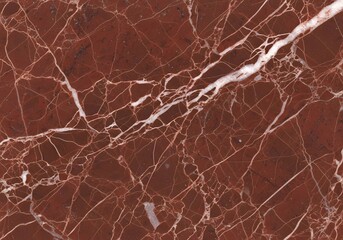 Rosso Levanto Ruby Red Marble with White Filigree Veins