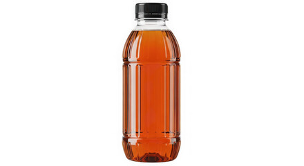 Bottle of iced tea isolated on transparent background, refreshing and thirstquenching