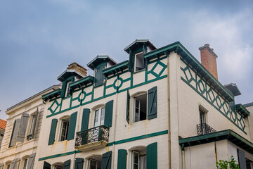 Dans les rues de Biarritz au pays Basque en France