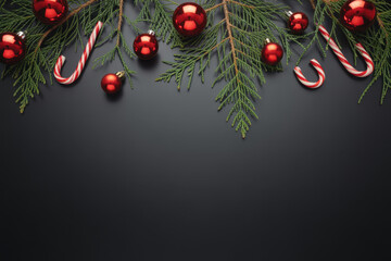 Black Christmas border
