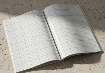 Elegant Open Pages Magazine Brochure Mockup