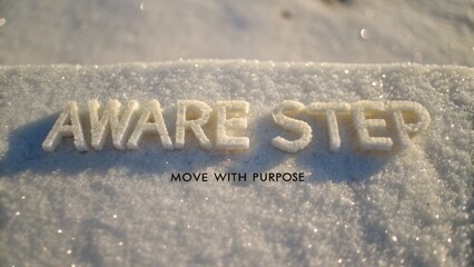 Macro Typography in Sugar Forming Aware Step with Move Purpose