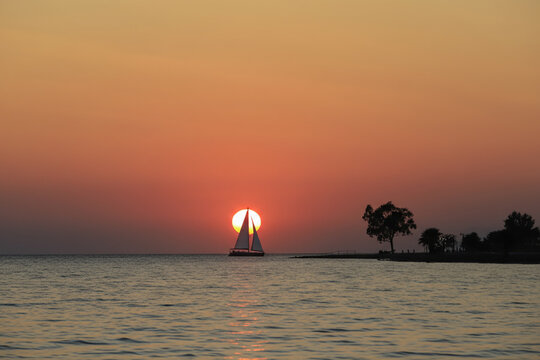 Sunset by the sea in Mugla - Milas -&Ouml;ren neighborhood