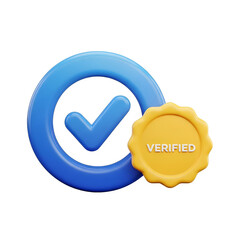 Verified Check Mark Icon Trust and Quality Assurance Symbol with transparent background