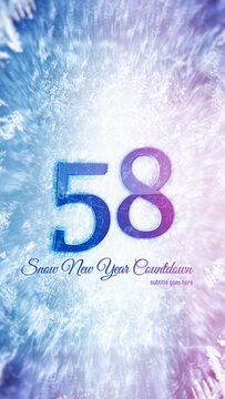 Snow New Year Countdown Vertical Stories Opener