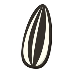 Sun Flower seed vector on PNG. Sun Flower seed isolated.