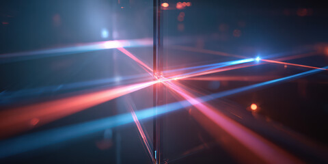 Laser Grid Through Refractive Prism

