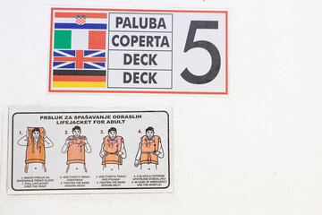 International Flags Signboard With Deck and Number Two Banner For Display