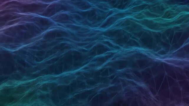 Abstract wavy surface rendered in shades of blue and purple. The texture suggests a flowing, ethereal water or energy