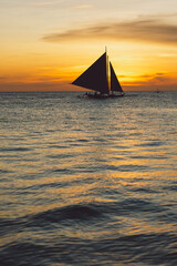 Boracay beach at sunset - Philippines