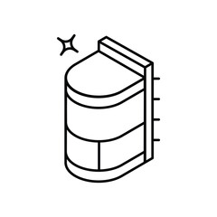 Lift icon design with white background stock illustration