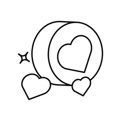 Reaction icon design with white background stock illustration