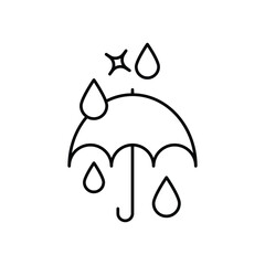 Keep Dry icon design with white background stock illustration