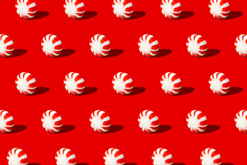 Peppermint Repeat Pattern Holiday Background