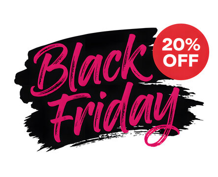 Black friday sale discount offer 20 percent off