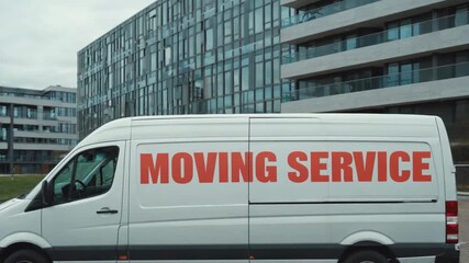 Moving service van.