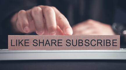 Like. Share. Subscribe. Social Media Promotion