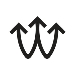 W Letter Arrow Logo Design &ndash; Modern Growth & Direction Symbol.