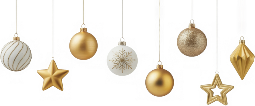 Golden Christmas balls
 - Powered by Adobe