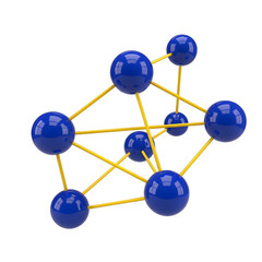 Abstract Network Connection Technology Concept with transparent background