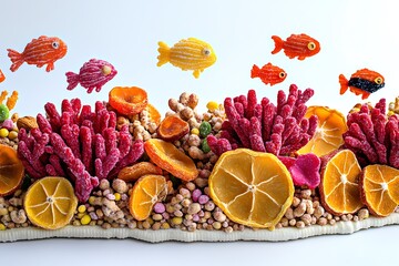 tropical fish in aquarium