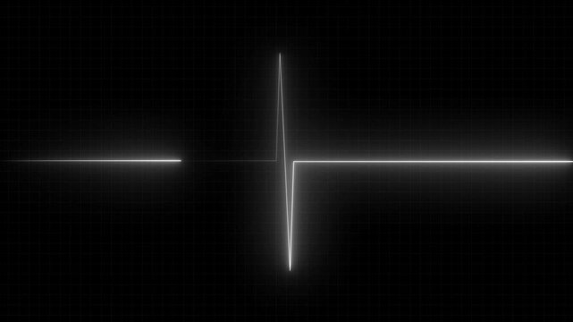 A heartbeat icon animation pulses in rhythm