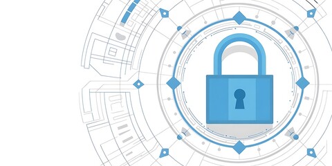 Obraz premium Personal data security Illustrates cyber data or information privacy idea. Color abstract internet technology. Internet security online concept