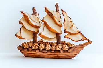 christmas cookies on white