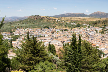 Obraz premium a view over Alcalá la Real, comarca of Sierra Sur de Jaén, province of Jaén, Andalusia, Spain