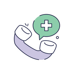 Obraz premium Emergency Call vector icon