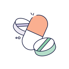 Pills vector icon