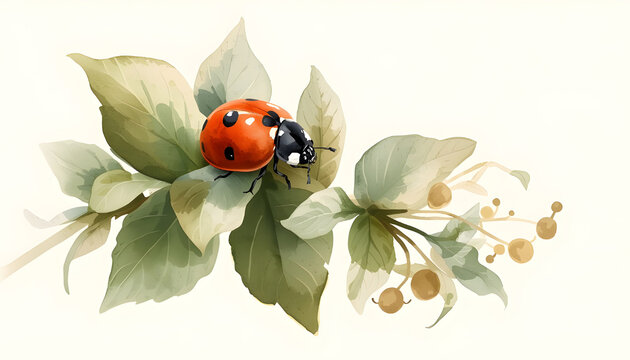 image of a ladybug on a leaf