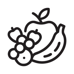 apple fruits vector symbol template